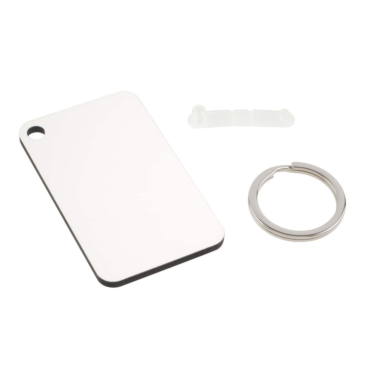 12 Packs: 4 ct. (48 total) Rectangle Sublimation Keychains by Make Market®